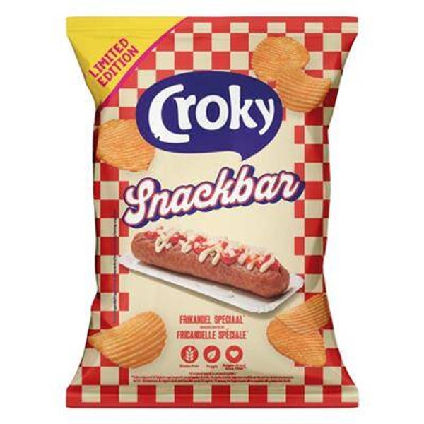 CROKY SNACKBAR FRIKANDEL SPECIAAL 12X130G Art nr. 56933