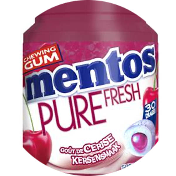 MENTOS GUM BOTTLE PURE FRESH CHERRY X6 Art nr. 44302