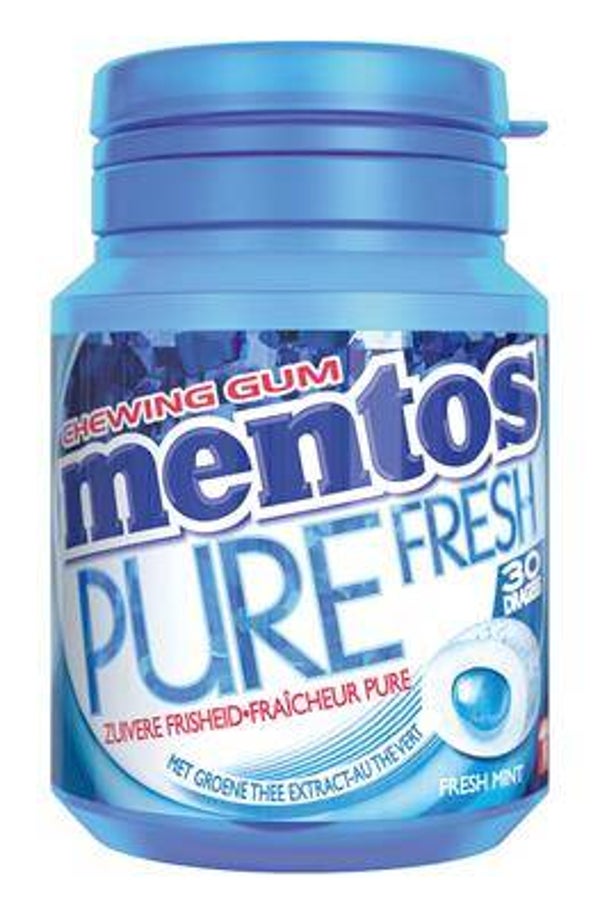 MENTOS GUM BOTTLE PURE FRESH FRESH MINT X6 Art nr. 27011