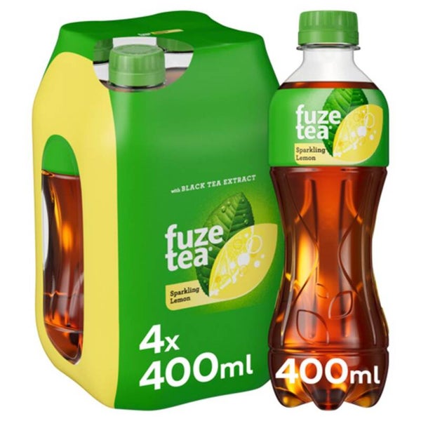 FUZE TEA SPARK. LEMON BLACK TEA PET 6X40CL 4-PACK Art nr. 43999