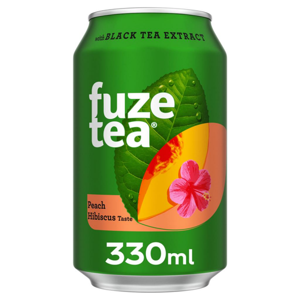 FUZE TEA BLACK TEA PEACH HIBISCUS CANS 24X33CL Art nr. 55831