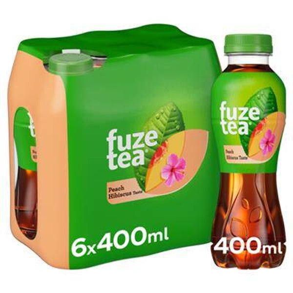 FUZE TEA BLACK TEA PEACH HIBISCUS PET 40CL 4X6PACK Art nr. 53348