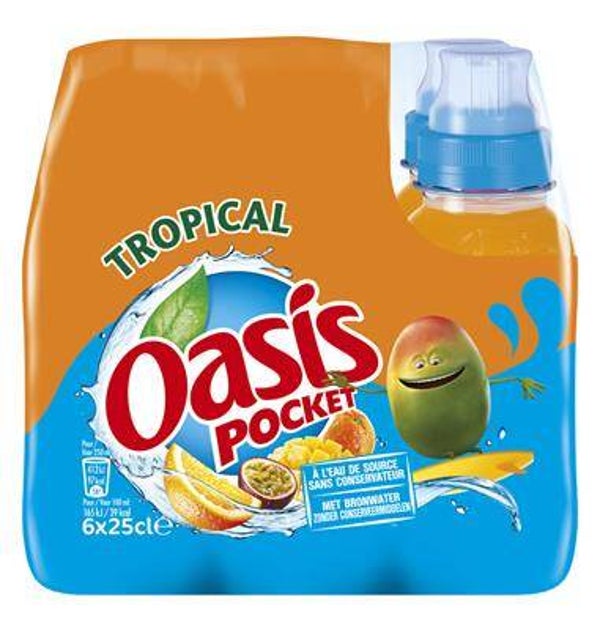 OASIS TROPICAL PET 4X25CL 6-PACK Art nr. 30336