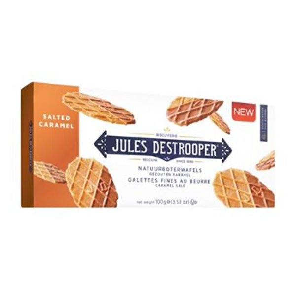 J.DESTROOPER NATUURBOTERWAFELS CARAMEL 12X100G