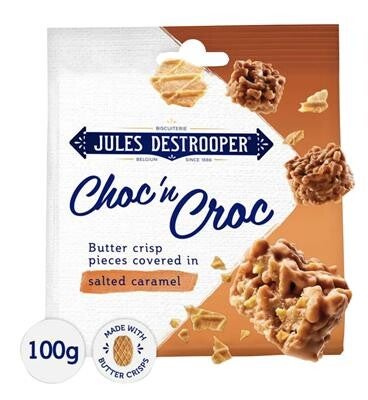 J.DESTROOPER CHOC 'N CROC SALTED CARAMEL 8X100G