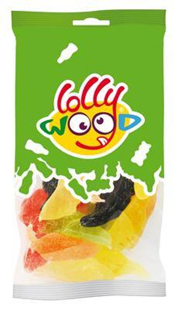 LOLLYWOOD MINI FRUIT LOLLIES 15X45G Art nr. 53892
