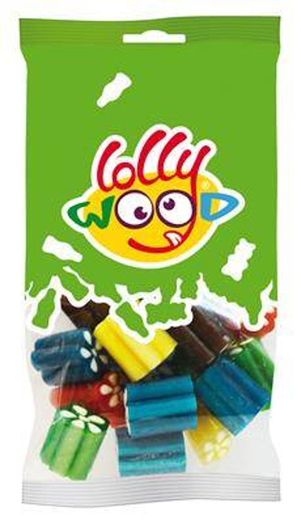 Hover om in te zoomen | Klik om te vergroten LOLLYWOOD REVOLVERS FRUIT MIX 15X110G Art nr. 41467