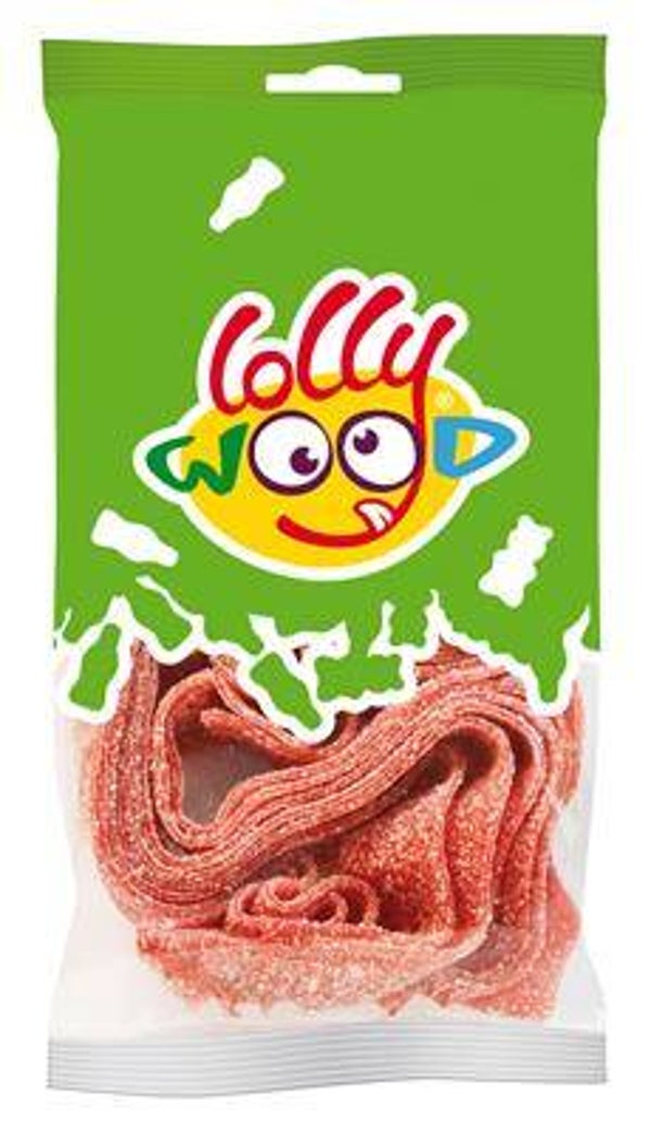 LOLLYWOOD ZURE AARDBEIMATJES 15X65G Art nr. 36288