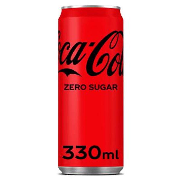COCA-COLA ZERO SLEEK CANS 30X33CL verp 24 Art nr. 52364
