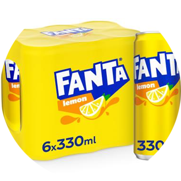 FANTA LEMON SLEEK CANS 4X33CL 6-PACK Art nr. 52369