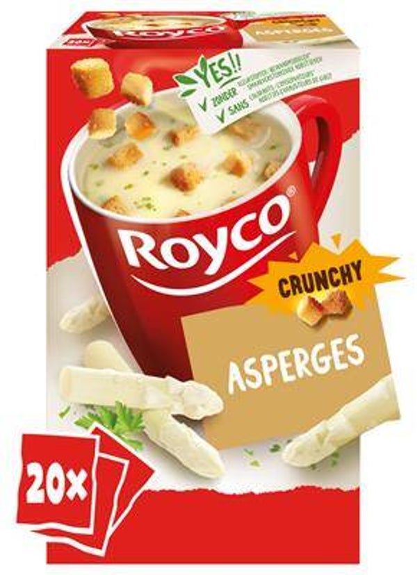 ROYCO CRUNCHY ASPERGES 20 ZAKJES Art nr. 33488