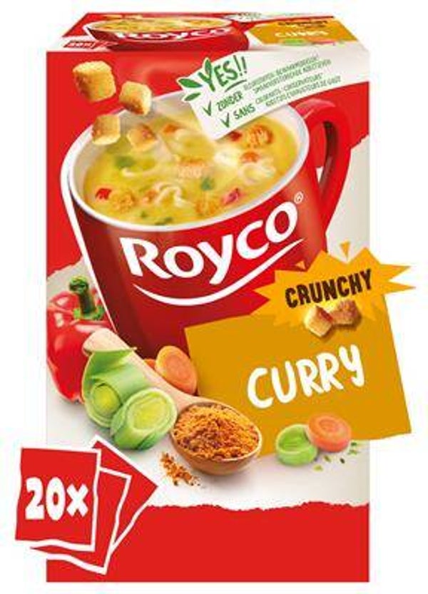 ROYCO CRUNCHY CURRY 20 ZAKJES Art nr. 33490
