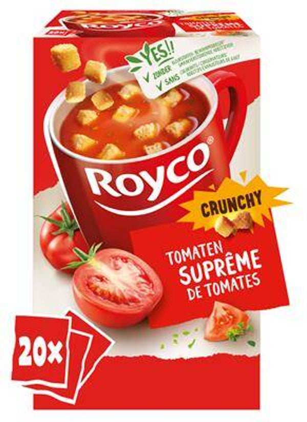ROYCO CRUNCHY TOMATENSUPRÊME 20 ZAKJES Art nr. 33495