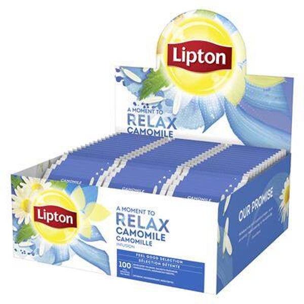Display LIPTON KAMILLE RELAX 100 BUILTJES