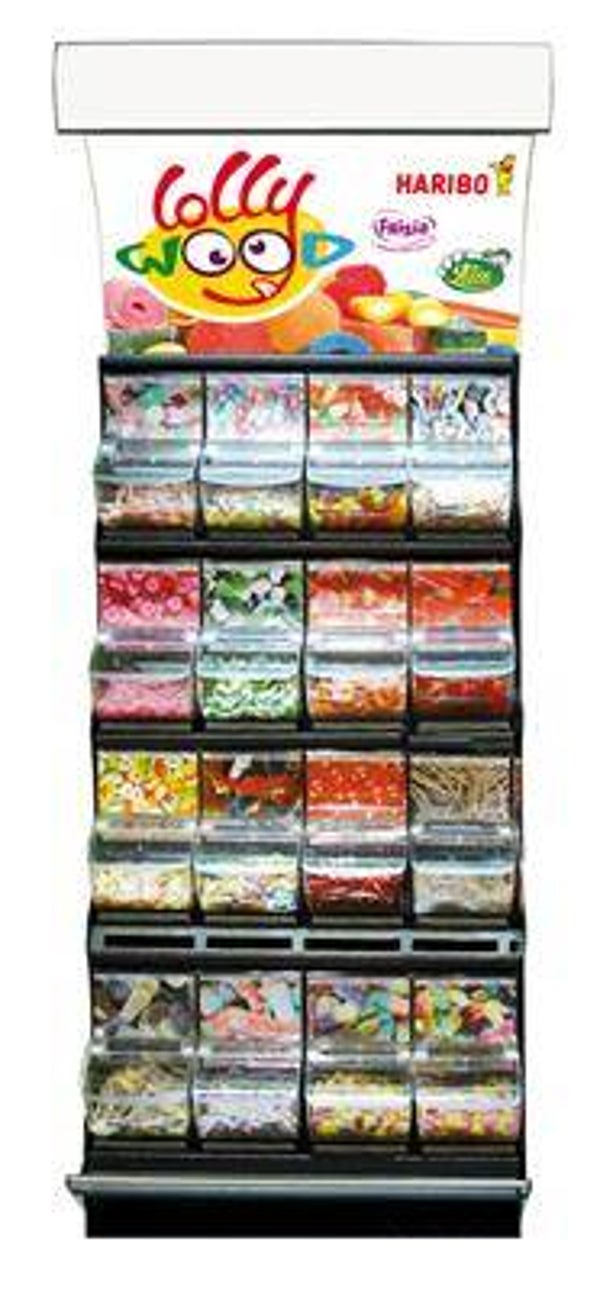 Display QUICKBOX SNOEPMEUBEL STANDAARD 16 BOX Art nr. 34211