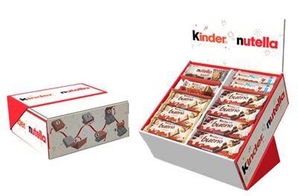 FERRERO DISPLAY SNACK KINDER & NUTELLA P93 Art nr. 56894