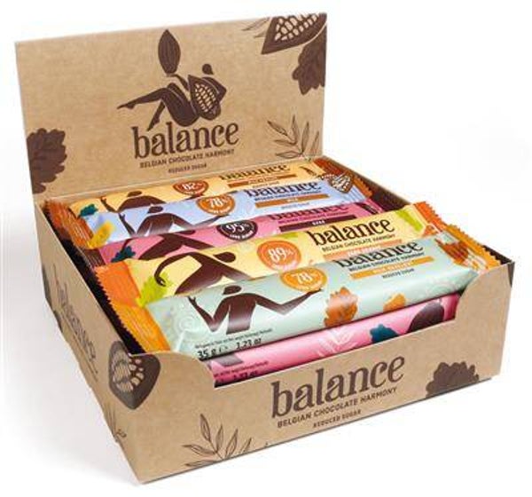 Display BALANCE GEVULDE REPEN MIX STEVIA desplay 20X35G Art nr. 52630