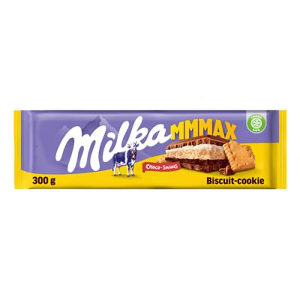 MILKA TABLET CHOKOSWING BISCUIT 12X300G Art nr. 55646