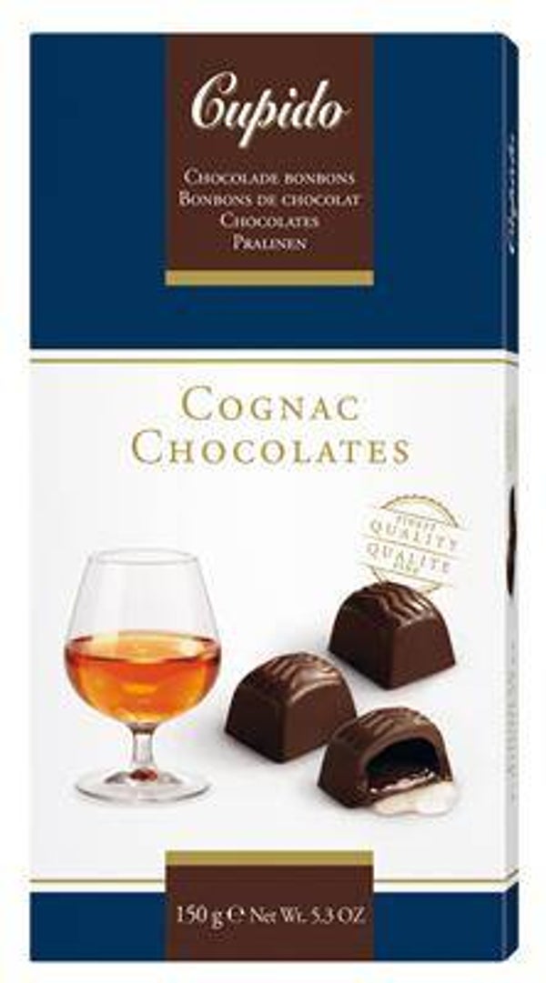 CUPIDO LIKEURPRALINES COGNAC 10X150G Art nr. 39953