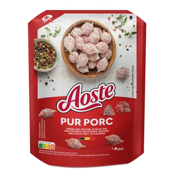 AOSTE SNACK PUR PORC 15X40G Art nr. 25777