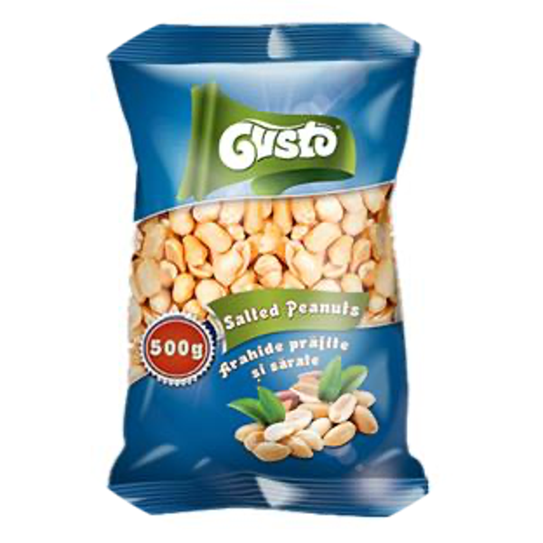 GUSTO ROASTED AND SALTY PEANUTS 18X500G Art nr. 55923