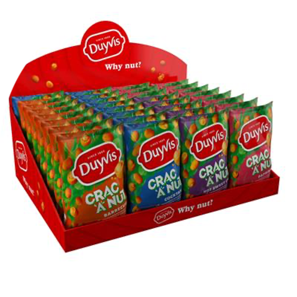 DUYVIS CRAC A NUT MIX 1 x DISPLAY 32X200G Art nr. 38928