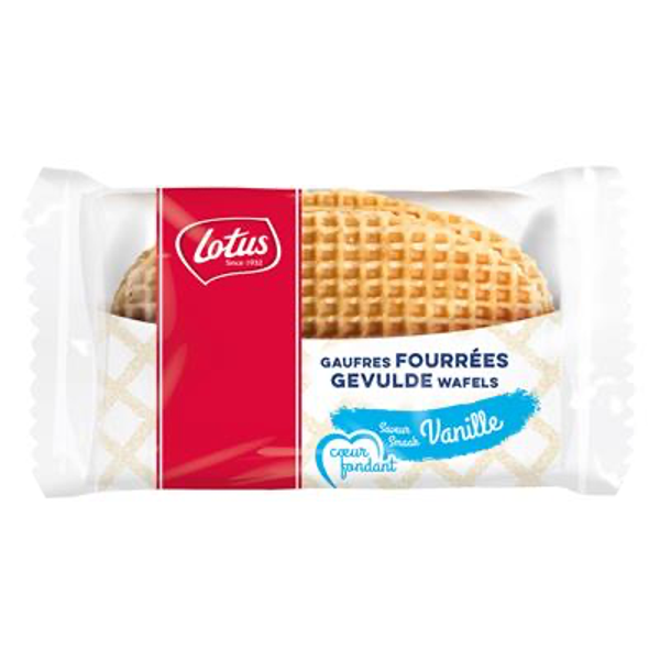 LOTUS GEVULDE WAFELS MET VANILLE 30X62G 2ST Art nr. 44433
