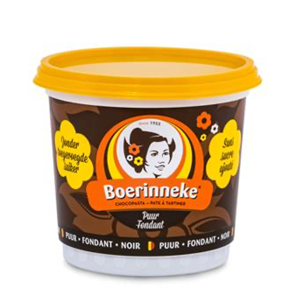 BOERINNEKE CHOCO PUUR ZONDERTOEGEV.SUIKER 6X400G Art nr. 38511