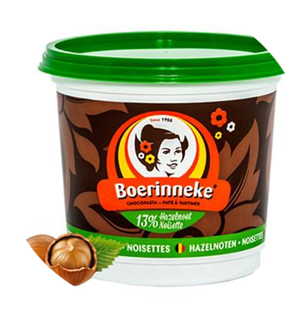 BOERINNEKE HAZELNOOTPASTA 6X400G Art nr. 28681