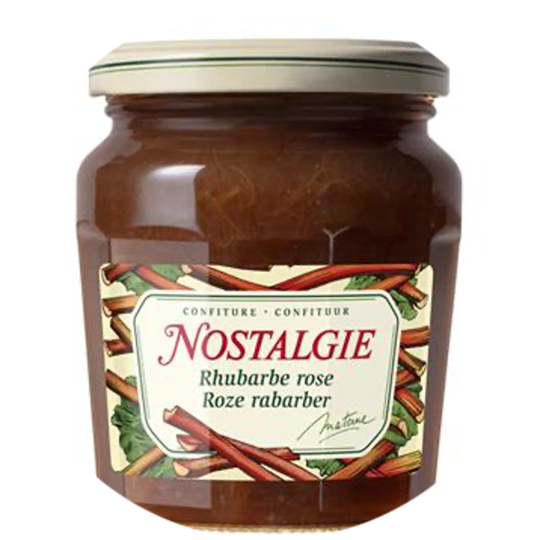 NOSTALGIE CONFITUUR ROZE RABARBER 6X265G Art nr. 56518