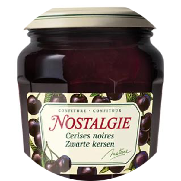 NOSTALGIE CONFITUUR ZWARTE KERSEN 6X265G Art nr. 56517