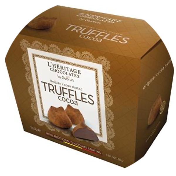 L'HERITAGE CACAOTRUFFELS 9G IN BALLOTIN 8X250G Art nr. 438