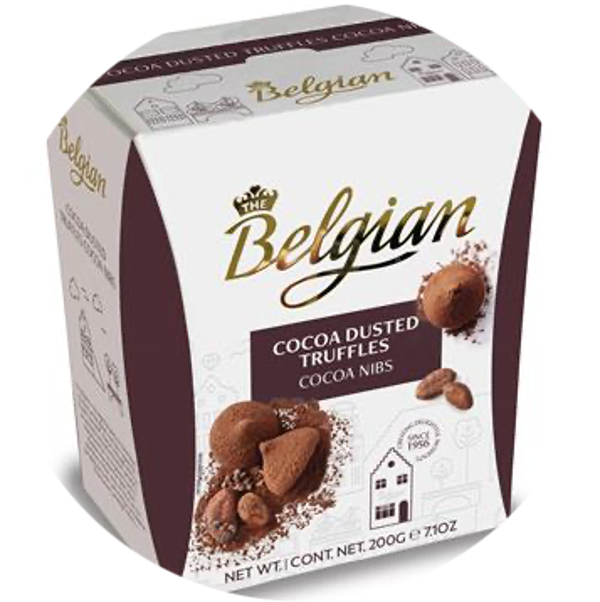 THE BELGIAN CACAOTRUFFELS NIBS BALLOT. 15X200G Art nr. 55478