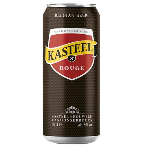 KASTEELBIER ROUGE 8° CANS 12X50CL Art nr. 40594