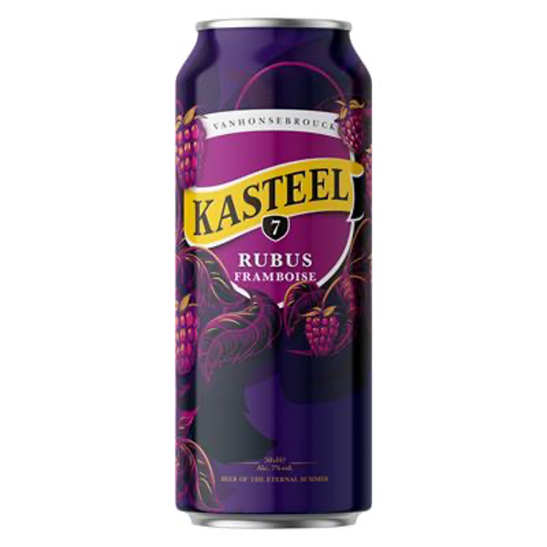 KASTEELBIER RUBUS FRAMBOISE 7°CANS 24X50CL Art nr. 54523