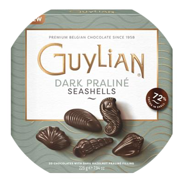 GUYLIAN ZEEVRUCHTEN DARK PRALINÉ 12X225G Art nr. 54033