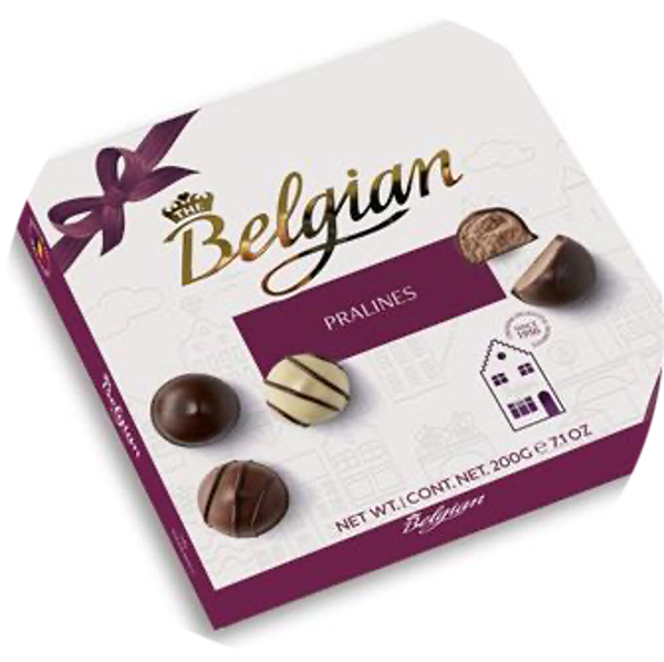 THE BELGIAN PRALINES ASS. GIFTBOX 12X200G Art nr. 35699