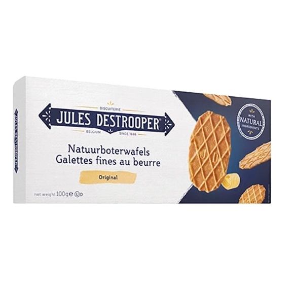 J.DESTROOPER NATUURBOTERWAFELS  100g verp 12