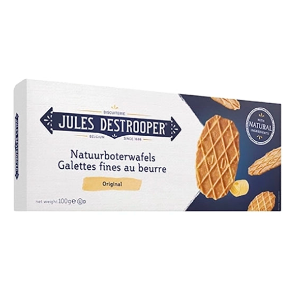 J.DESTROOPER NATUURBOTERWAFELS  100g verp 12