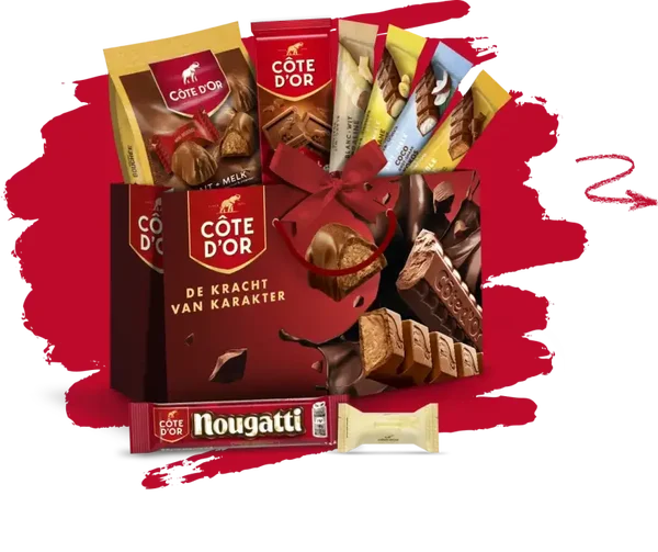 Chocolade- en koekenpakket – Côte d’Or Verp 192 collie