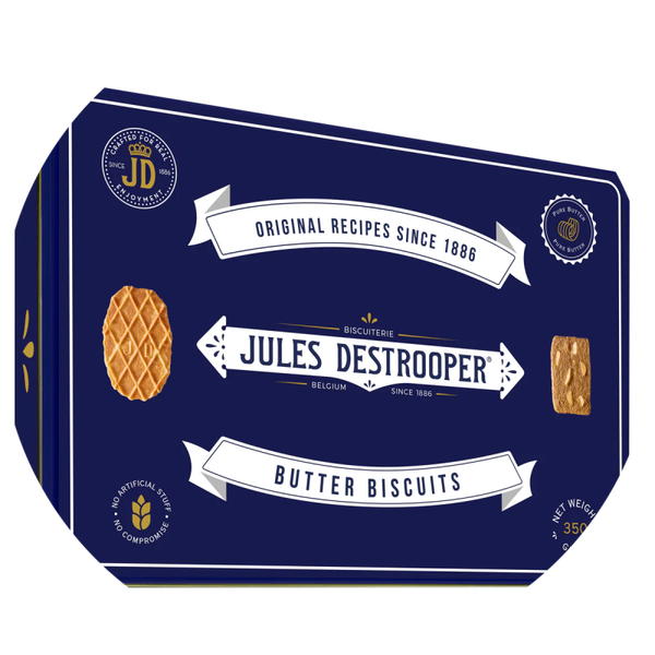 J.DESTROOPER BISCUITS IN RETROBLIK 6X350G (P) Art nr. 56128
