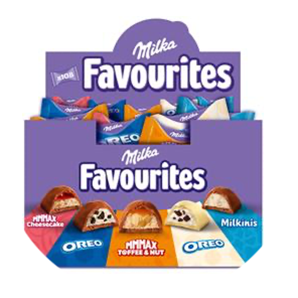 Display MILKA FAVOURITES MIX Desplay 108 STUKS 1KG Art nr. 55398