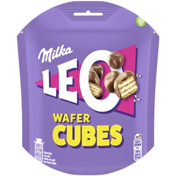 MILKA LEO WAFER CUBES 8X150G Art nr. 52610