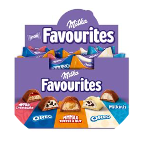 Display MILKA FAVOURITES MIX Desplay 108 STUKS 1KG Art nr. 55398