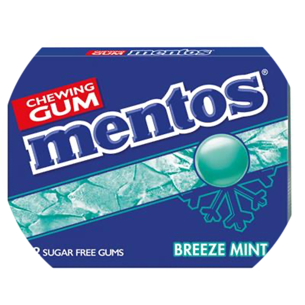 MENTOS GUM BLISTER BREEZE BREEZE MINT X12 Art nr. 25246