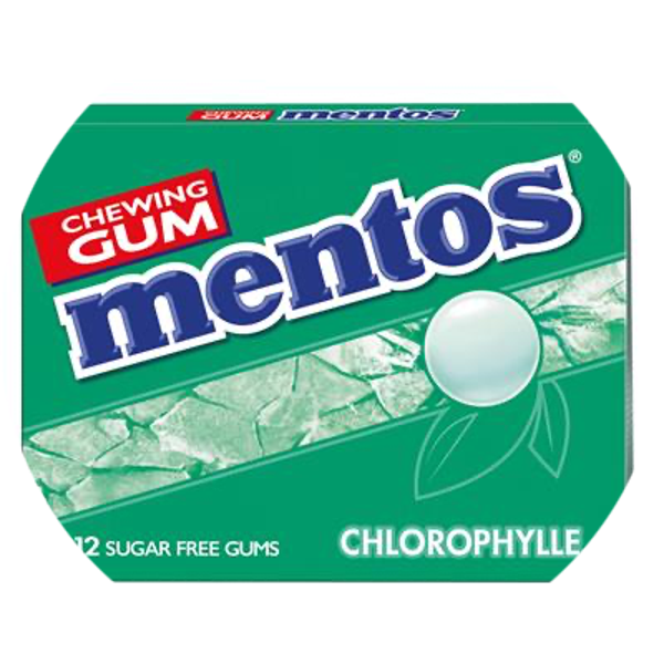 MENTOS GUM BLISTER BREEZE CHLOROPHYLLE X12 Art nr. 25247