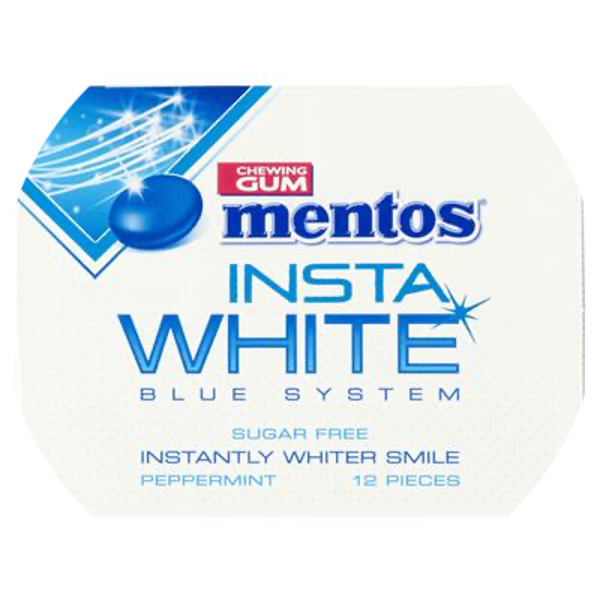 MENTOS GUM BLISTER INSTA WHITE X12 Art nr. 52912