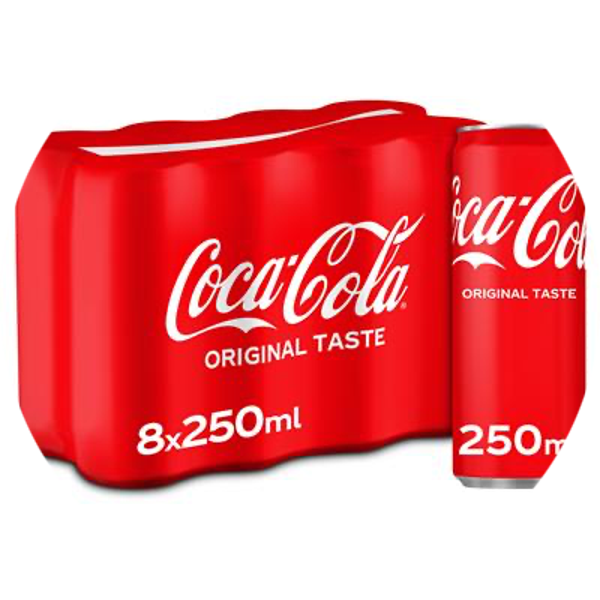 COCA-COLA SLIM CANS 3X25CL 8-PACK Art nr. 54911