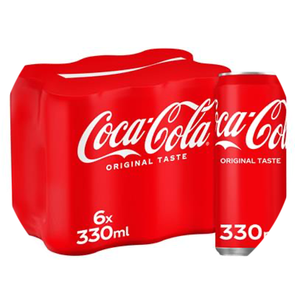 COCA-COLA SLEEK CANS 4X33CL 6-PACK Art nr. 52366