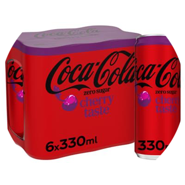 COCA-COLA ZERO CHERRY SLEEK CANS 4X33CL 6-PACK Art nr. 54649